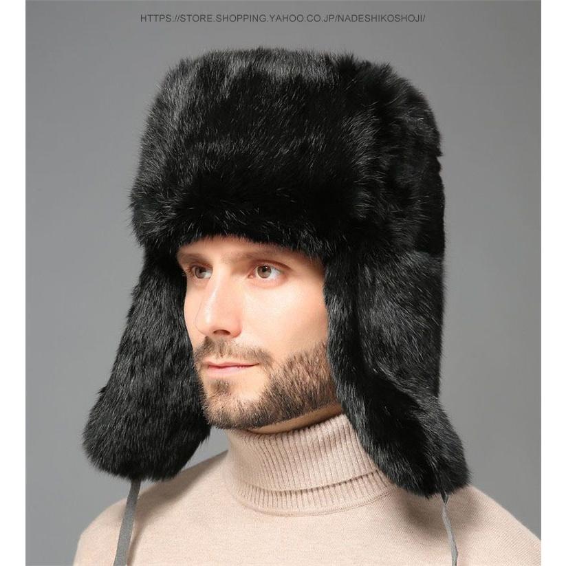 種類豊富な品揃え ビンテージ ファーハット ロシア帽 ビーニー 帽子 