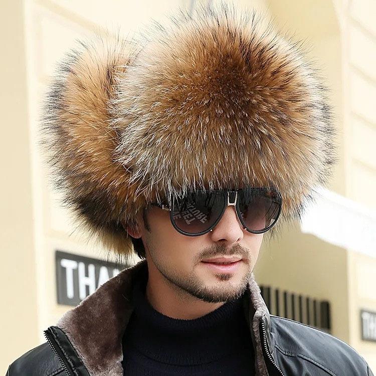 ファーキャップ 帽子　メンズ 秋冬 ファー ハット ロシア帽 本物のファー　ロシアン帽 メンズキャップ　メンズ帽子　ふわふわ もこもこ  :y21-mpcap115:なでしこ商事 - 通販 - Yahoo!ショッピング