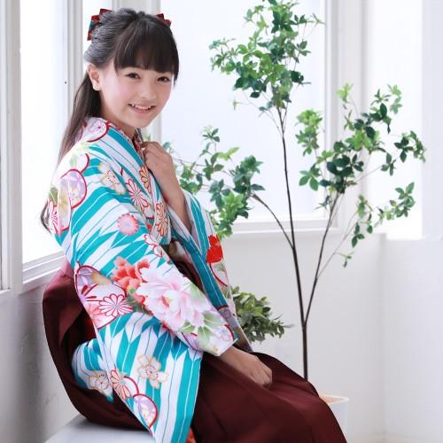 販売 ジュニア 袴 セット 卒業式 女の子 小学生 ブーツ付き16点フル