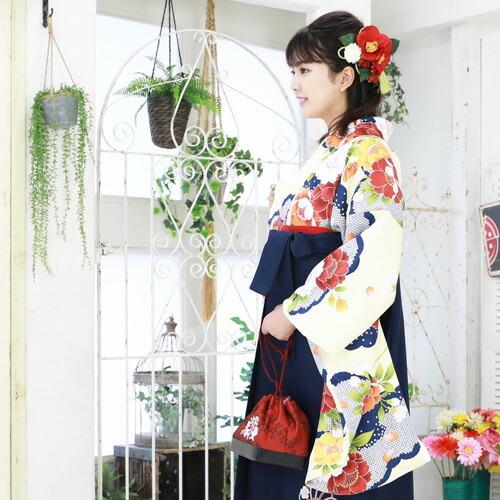 販売】〔zu〕当店オリジナルデザイン 袴 セット 卒業式 女性 4点フル