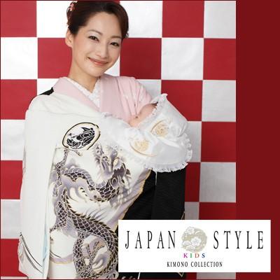お宮参り レンタル 着物 男 赤ちゃん 初着 産着 JAPAN STYLE 絵羽柄
