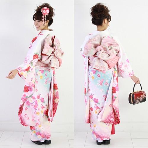 振袖レンタル 成人式20点フルセット 「白 ピンク 桜 牡丹」 成人 振袖レンタル 成人式20点フルセット 「白 ピンク 桜 牡丹」 成人