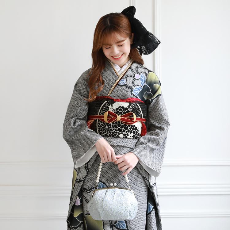 新品・最大20日間レンタル 振袖 レンタル 成人式 黒 フルセット 新品・最大20日間レンタル 振袖 レンタル 成人式 黒 フルセット
