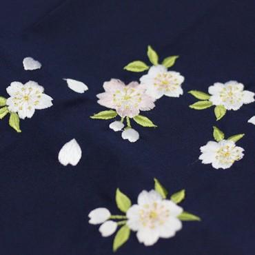 卒業式 袴4点セット 緑地に桜の花玉と水引0190 卒業式 袴 レンタル 「緑地に桜の花玉と水引 リボン グリーン」 女 袴