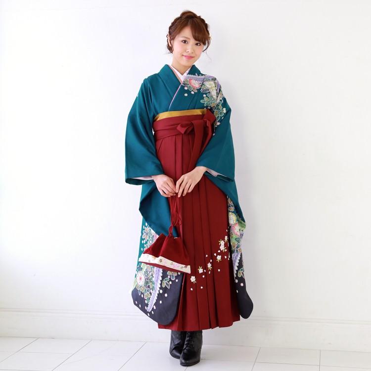 卒業式 袴 レンタル 女 袴セット 卒業式袴セット 正絹 振袖 着物＆袴 