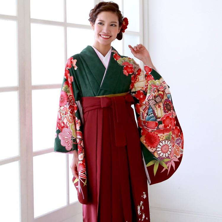 卒業式 袴 レンタル 女 袴セット 袴セット2尺袖着物＆袴 フルセット 