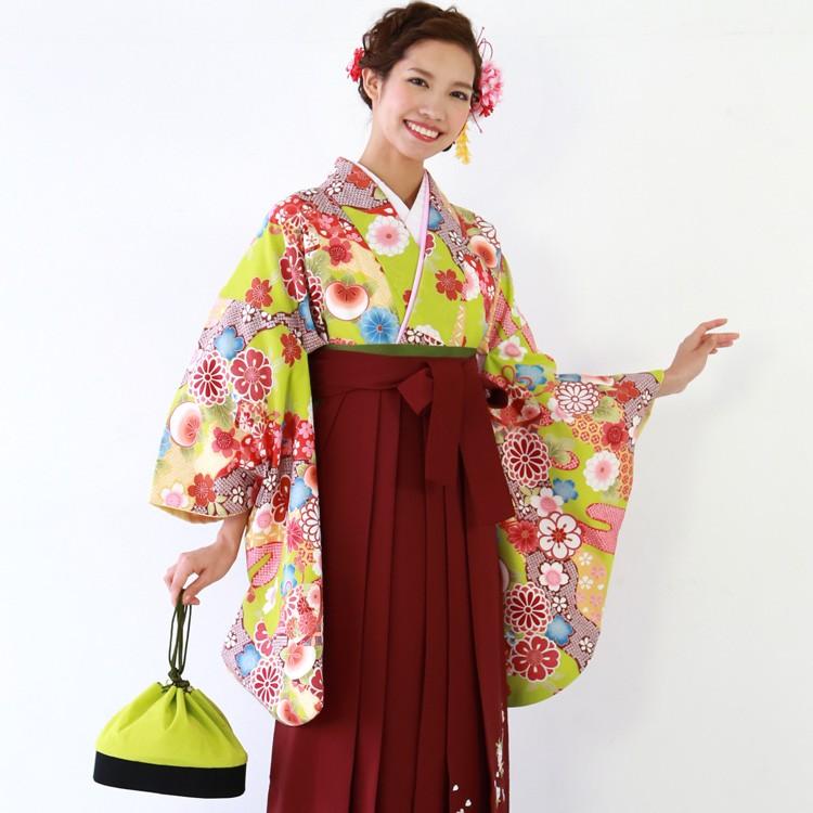 卒業式 袴 レンタル 女 袴セット 袴セット2尺袖着物＆袴 フルセット