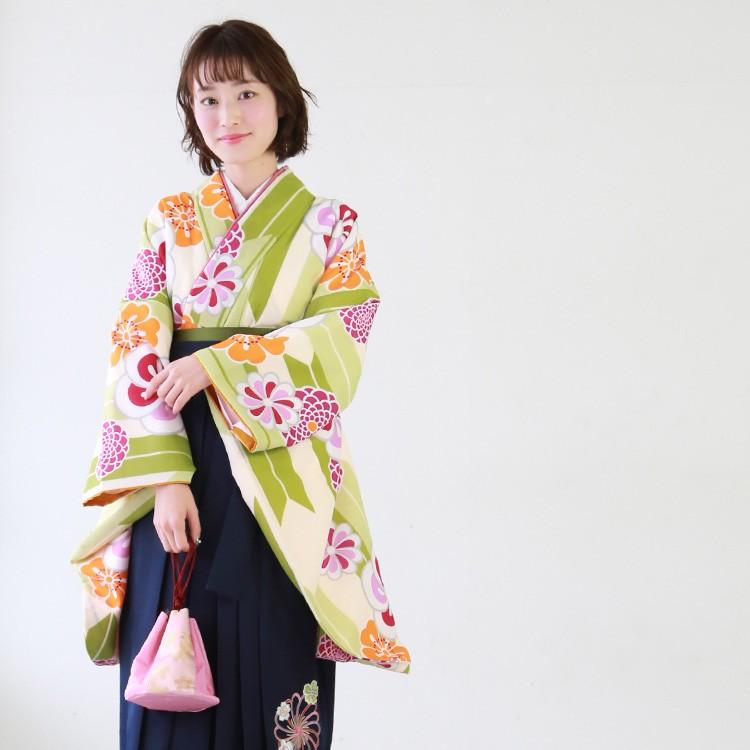 卒業式 袴 レンタル 女 袴セット 女性 卒業式袴セット 「クリーム地に