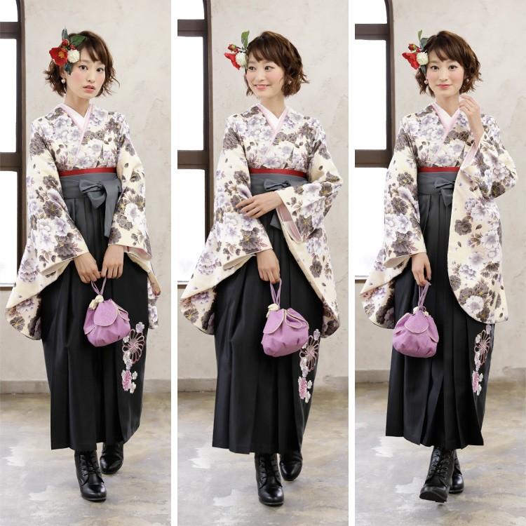 卒業式 袴 レンタル 女 袴セット 卒業式袴セット2尺袖着物＆袴 フル