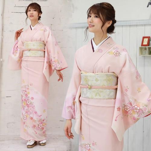 訪問着 レンタル ピンク 19点フルセットレンタル 結婚式入学式 七五三 訪問着 レンタル ピンク 19点フルセットレンタル 卒業式 結婚式 入学式
