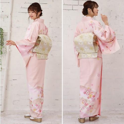 訪問着 フルセット 入学式 卒業式 七五三 正絹 ピンク系 上品 SOUBIEN（創美苑） レンタル 訪問着 フルセット 七五三 卒業式 卒園式