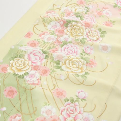 訪問着 19点フルコーディネートレンタルセット「クリーム色地に桜と