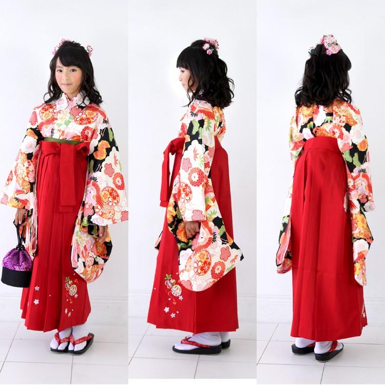 7泊8日レンタル〕 卒業式 袴 レンタル 小学生 女の子 女子 レトロ