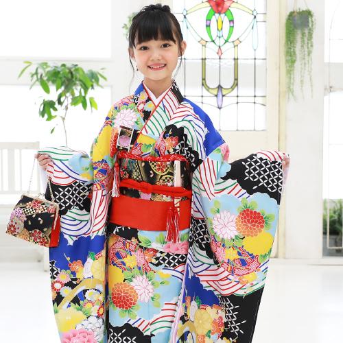 七五三 着物 7歳 レンタルフルセット 四つ身着物23点セット