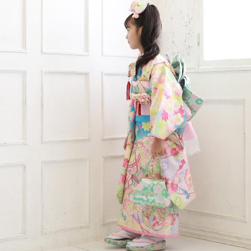 七五三 7歳 着物 レンタル 女の子 四つ身着物23点セットレンタル 乙葉