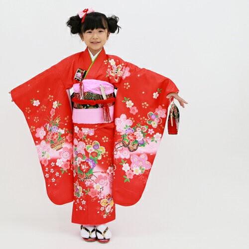 七五三 着物 7歳 レンタルフルセット 四つ身着物23点セットレンタル