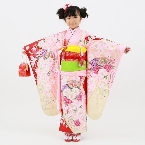 七五三 着物 7歳 レンタルフルセット 四つ身着物23点セットレンタル