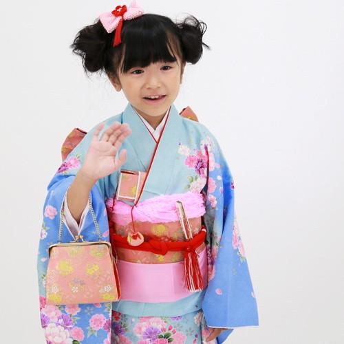 七五三 着物 7歳 レンタルフルセット 四つ身着物23点セットレンタル