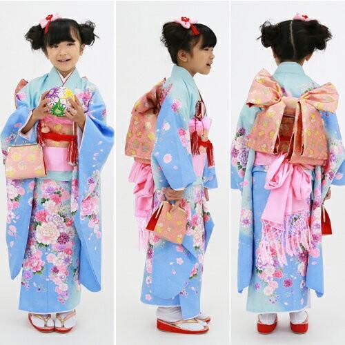 七五三 着物 7歳 レンタルフルセット 四つ身着物23点セットレンタル