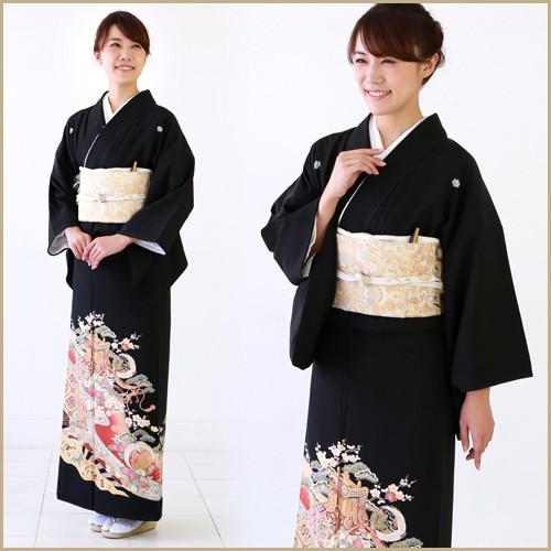 黒留袖　正絹　5点セット e-kimono-rental_haac060