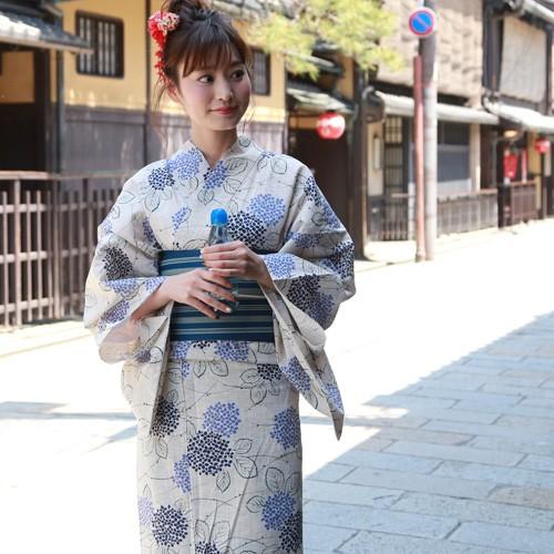 浴衣 レディース セット 20代 30代 40代 50代 綿麻浴衣3点セット