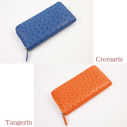 【新品未使用】Genuine Ostrich フルポイント オーストリッチ長財布 財布 サイフ レディース 長財布 「フルポイント オーストリッチ