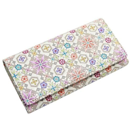 浅草文庫 長財布 レディース 財布 かぶせ長財布 花菱・ピンク 浅草文庫 長財布 レディース 財布 かぶせ長財布 花菱・ピンク