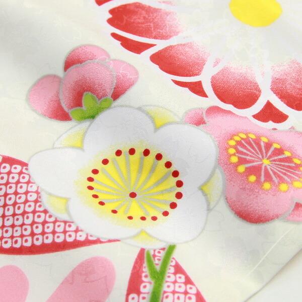 当店オリジナル 振袖6点セット 販売 購入「白地に七宝と菊」振袖