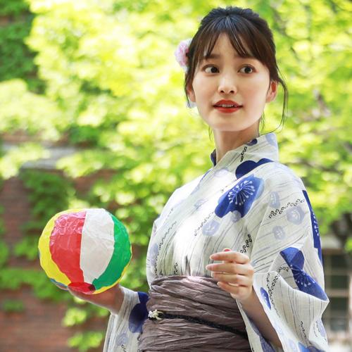 浴衣 レディース セット レトロ 高級変わり織り綿麻浴衣3点セット