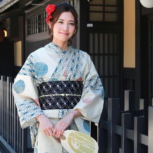 浴衣 レディース セット レトロ 高級変わり織り綿麻浴衣3点 浴衣 レディース セット レトロ 高級変わり織り綿麻浴衣3点