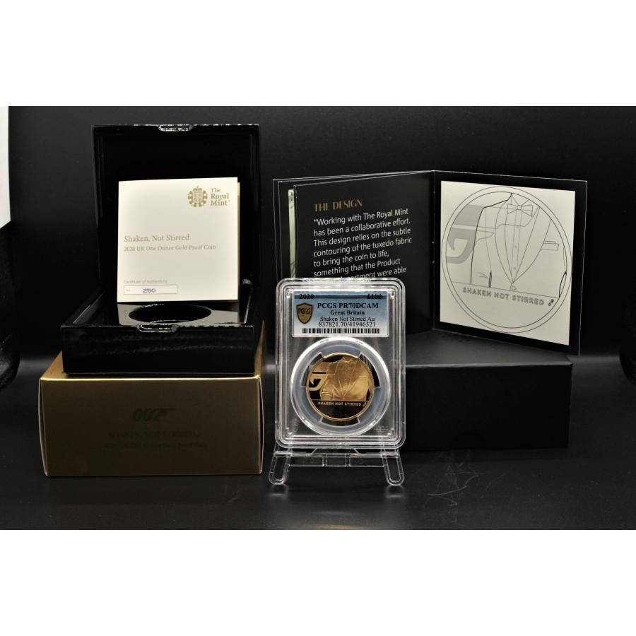 5 2020年 Shaken Not Stirred 007 1oz Gold Proof Coin PCGS PR70 DCAM ...