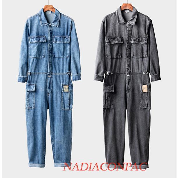 最大84 オフ 2色 サロペット オーバーオール メンズ デニム パンツ 長袖つなぎ 細身 オールインワン 青色 新品 作業着 オールシーズン Materialworldblog Com