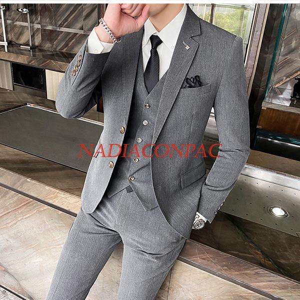 ビジネススーツ メンズ 結婚式 スーツセットアップ ダブル ベスト