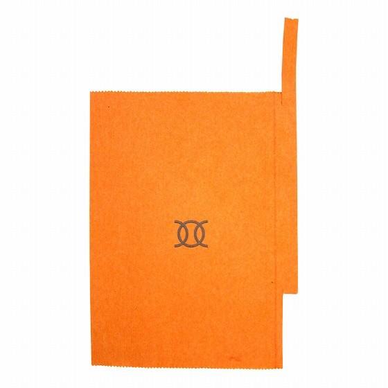 びわ用 果実袋 オレンジ#7 ふさ掛用 止め金有り 底有り 一重掛け袋 5,000枚 − 一色本店（376-707111K-5000）