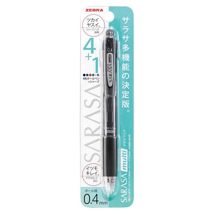 ZEBRA（ゼブラ） サラサマルチ 0.4 黒1本入り P-J4SAS11-BK : ナフコ