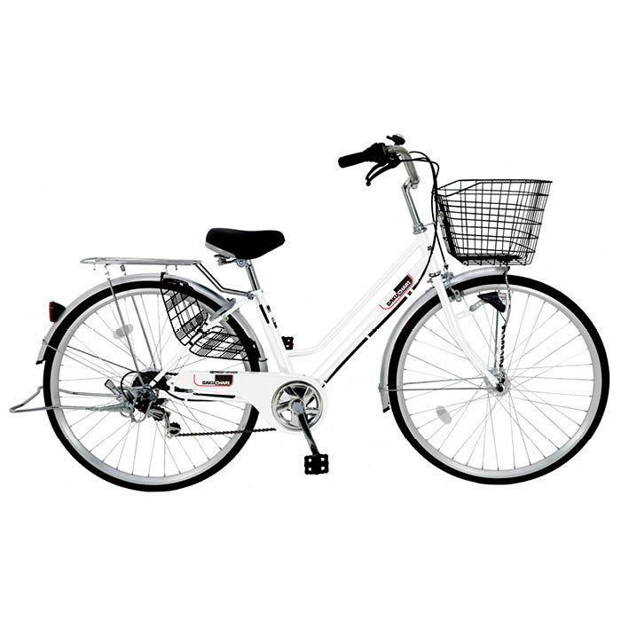 ガクチャリ　ノーパンクシティV２７インチ　シマノ6段変速　引取専用 楽天市場】【置き配商品】 自転車 27インチ ノーパンクタイヤ