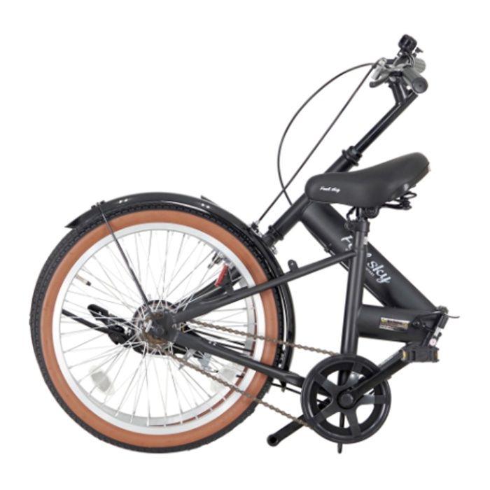 Feel Sky 折りたたみ自転車 ブラック FeelSky 折畳自転車（シングル）20 マットブラック : ナフコオンライン