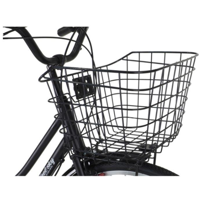 Feel sky カラー軽快車26 6段LEDオート マットブラック : ナフコ