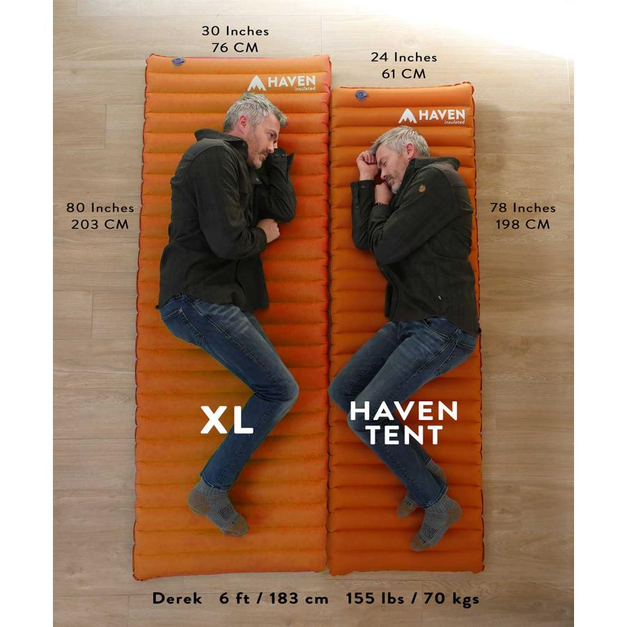 日本唯一の正規代理店 Haven エアマット XL 断熱 耐久性 キャンプ用品