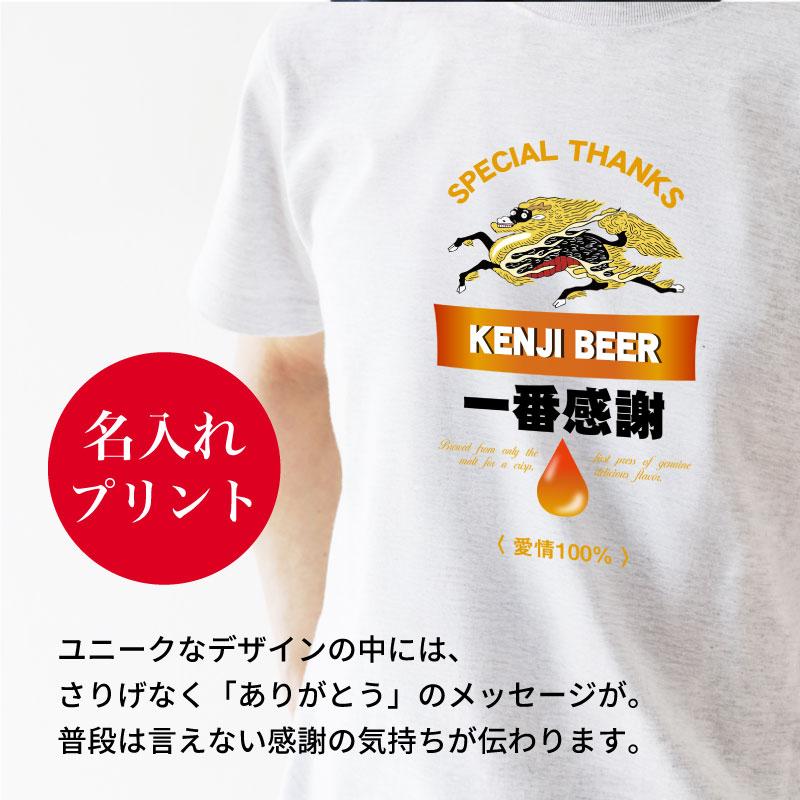 Tシャツ おもしろ プレゼント パロディ お酒好き 男性 女性 メンズ  レディース 父 母 名入れ 一番感謝Tシャツ |  | 11