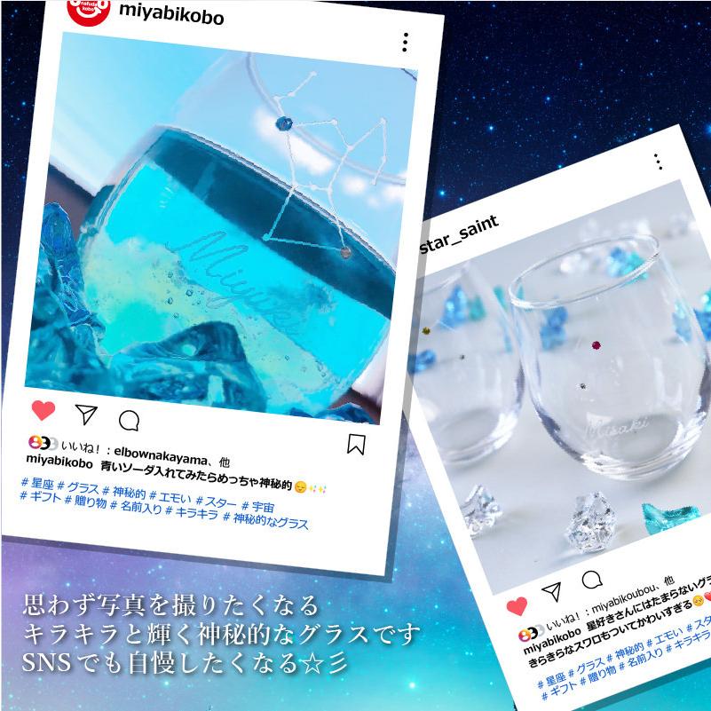 グラス コップ 木本硝子 ガラス おしゃれ 食器 デコレーション 星 星座