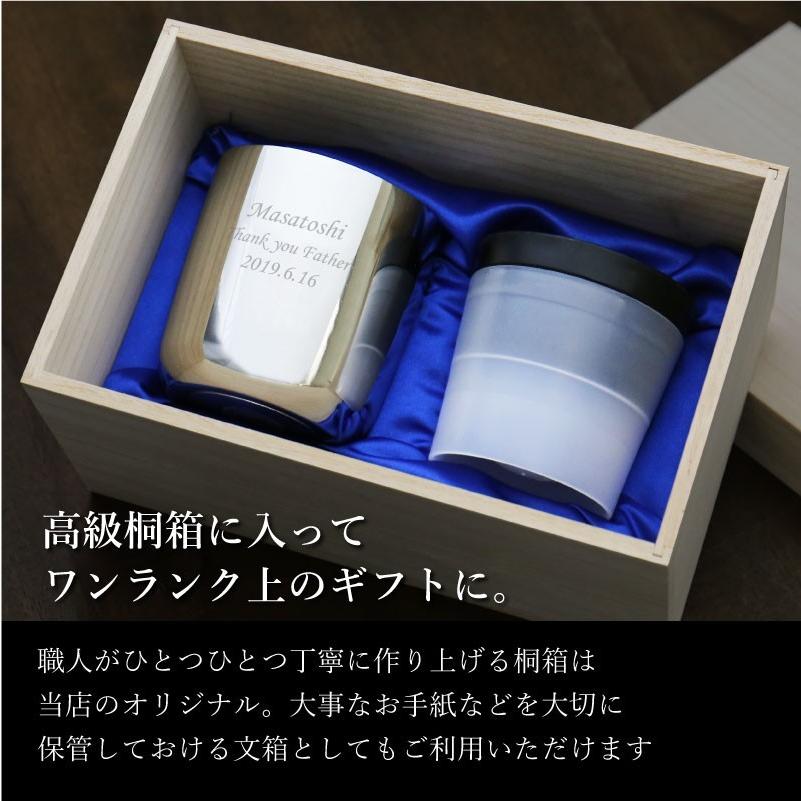 ロックグラス 260ml カップ ウイスキー 酒 氷 丸 名入れ ステンレスミラータンブラー アイスボールメーカーセットの画像