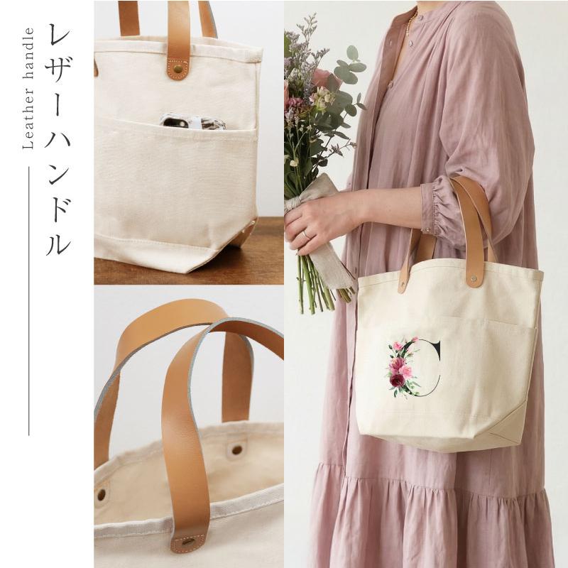 トートバッグ おしゃれ かわいい バック ミニトート 名入れ C/B ローズ