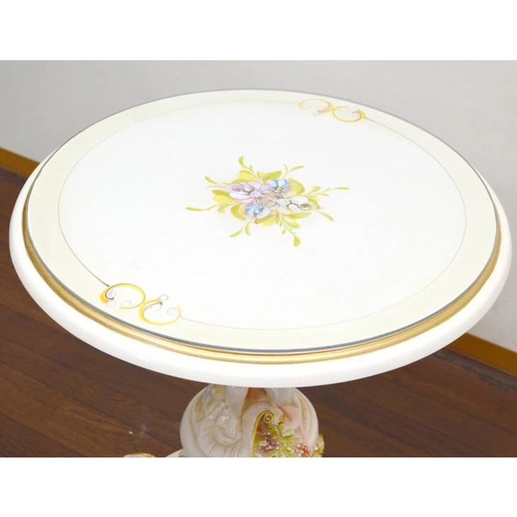 【ラスト1点】 ♪特価!説明文熟読願います　アンティーク調ロココ調天使のコーヒーテーブル　天使のサイドテーブル 【2065940213】(74000円)