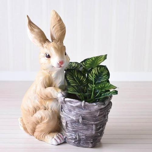 特価 かわいいうさぎのプランター かわいいうさぎの置物型プランター Bhinternalmedicine Com