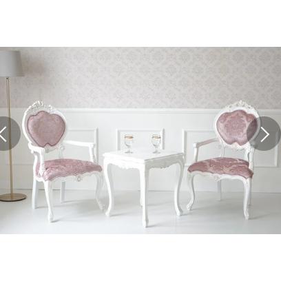 プリンセス姫系 フレンチカントリー調 ホワイトウッド ダイニング