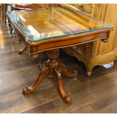 アンティーク調 ブラウンウッド マホガニー材 サイドテーブル コーヒー