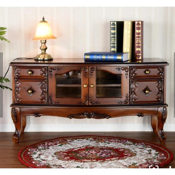 特価！！！ アンティーク調 ブラウンウッド マホガニー材 テレビボード