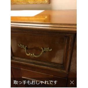 （新品,未開封） イタリア輸入アンティーク調ブラウンウッドサイドボードブラウンウッドキャビネットコレクションケース 【3531639890】(126500円)