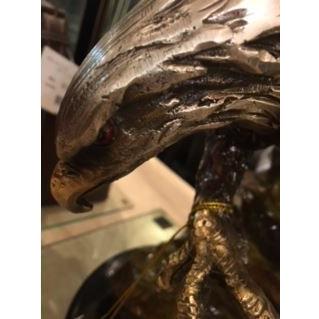 迫力満点！アンティーク調イーグルのブロンズ像イーグルの置物鷹の置物